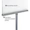 Azar Displays 8.5"x5.5" Pedestal 2-Sided Sign Holder Stand On A Square Metal Base 300861 - alternate 2